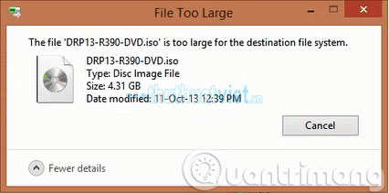 Khắc phục lỗi USB không copy được file dung lượng lớn hơn 4GB
