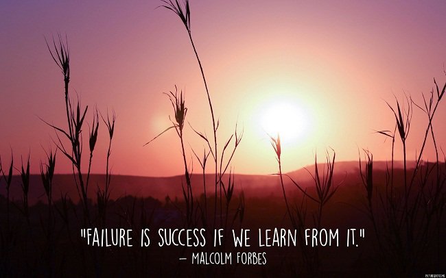 You learn more from failure than from success