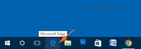 mở trình duyệt Edge trên máy tính của bạn