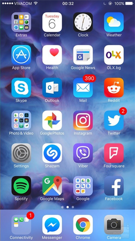 Giao diện Home screen iOS 10