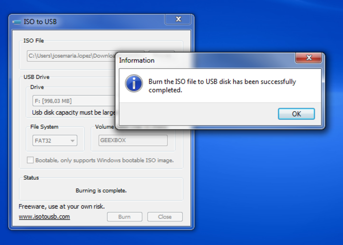 ISO to USB 1.0 - Công cụ ghi file ISO vào ổ đĩa USB