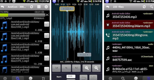 Ứng dụng Audio Editor cho Android