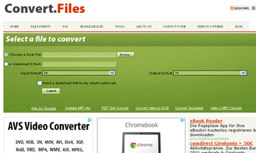 Sử dụng convert files