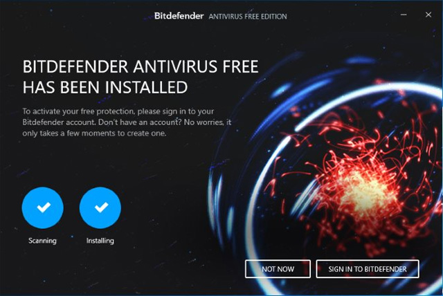 Phần mềm diệt virus Bitdefender Antivirus Free