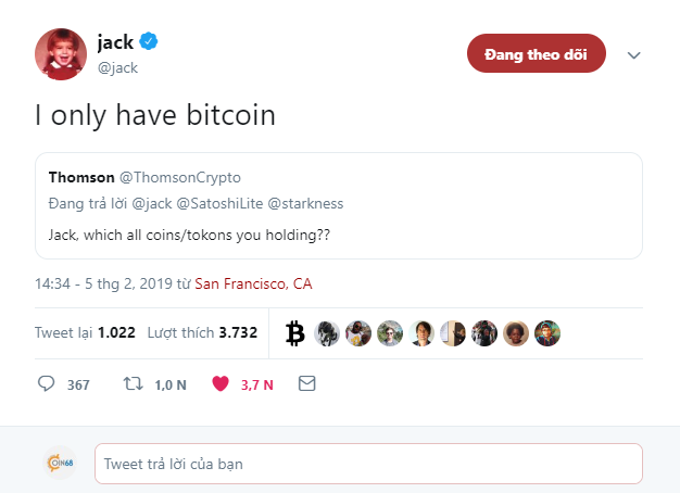 CEO Twitter tham gia phong trào “Lightning Torch”, ca ngợi Bitcoin hết lời trước hàng triệu người dùng
