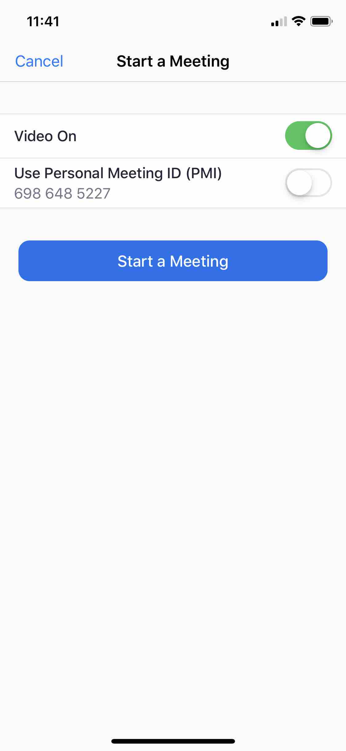 Start a Meeting
