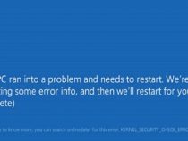 Cách sửa lỗi KERNEL SECURITY CHECK ERROR trong Windows