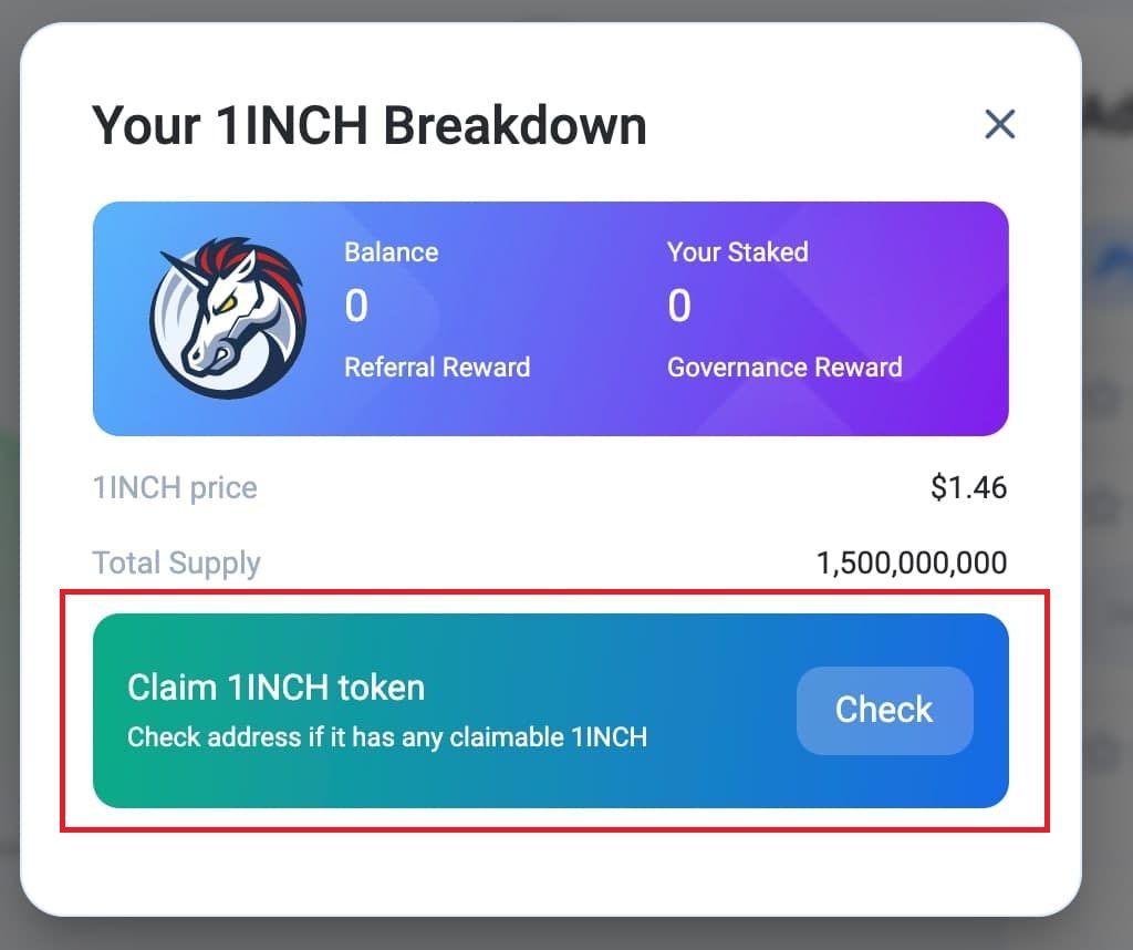 Sàn giao dịch 1inch phát hành và phân bổ token 1INCH cho người dùng