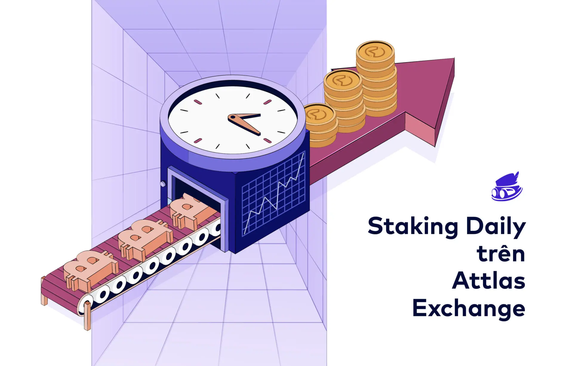Nhận lãi suất GẤP 5 LẦN khi tham gia Staking Daily cho Bitcoin trên Attlas Exchange