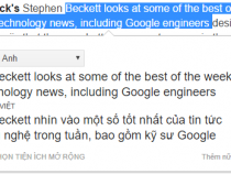 Trang bị Google dịch cho trình duyệt web, dịch nhanh hơn
