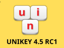 Unikey đã phát hành phiên bản 4.5 RC1 ngày 24/8/2023